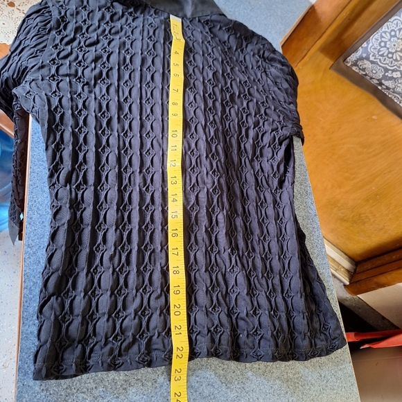 Naracamicie Black Stretch Eyelet Blouse, SIze Large12/14 - Picture 12 of 13